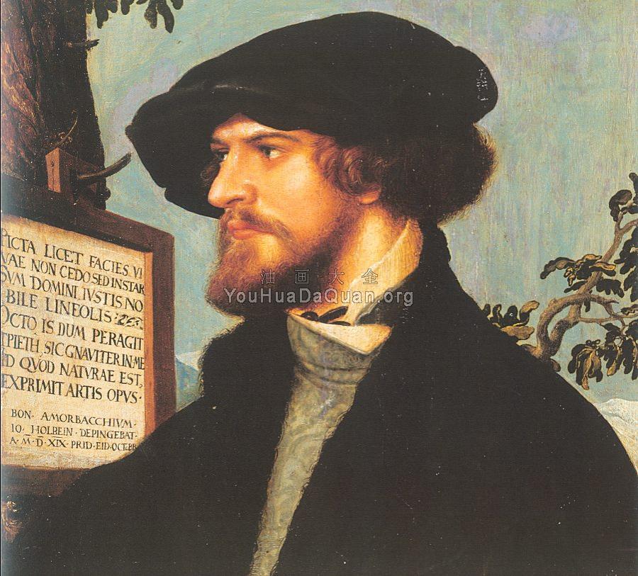 Portrait of Bonifacius Amerbach - 小汉斯·荷尔拜因